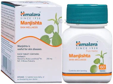Himalaya Wellness Pure Herbs Manjishtha Skin Wellness Tablet bottle of 60 tablets