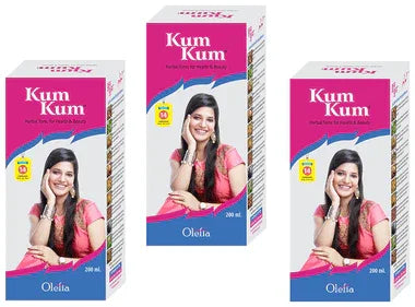 Olefia Kumkum Herbal Tonic for Health & Beauty (200ml Each) combo pack of 3 bottles