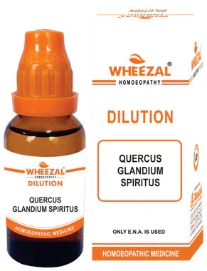 Wheezal Quercus Glandium Spiritus Dilution 200 bottle of 30 ml dilution
