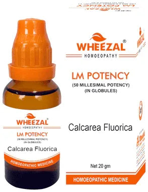 Wheezal Calcarea Fluorica Globules 0/12 LM bottle of 20 gm globules