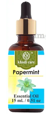 Khadi Care Essential Oil Peppermint bottle of 15 ml oil