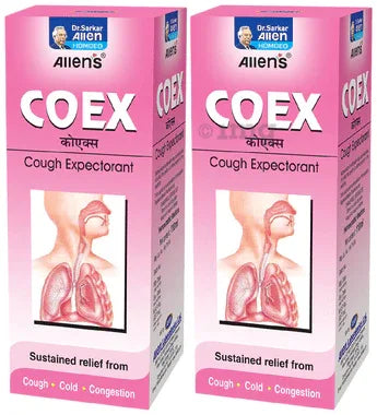 Allen's Coex Cough Expectorant (110ml Each) combo pack of 2 bottles