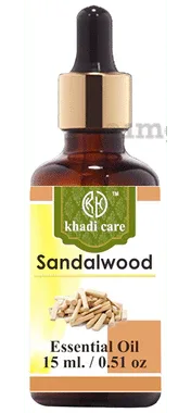Khadi Care Essential Oil Sandalwood bottle of 15 ml oil