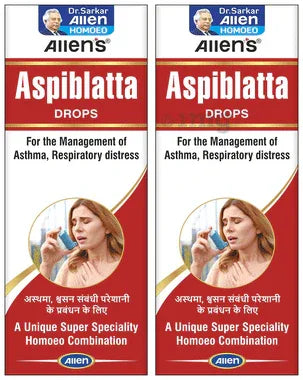 Allen Laboratories Aspiblatta Drops (30ml Each) combo pack of 2 bottles