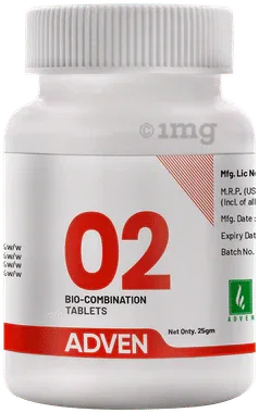 Adven 02 Biocombination Tablet bottle of 25 gm biocombination tablet