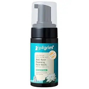 Pilgrim Korean 1.5% Salicylic(Bha) & 2% Glycolic Acid(Aha) Foaming Face Wash For Oily &