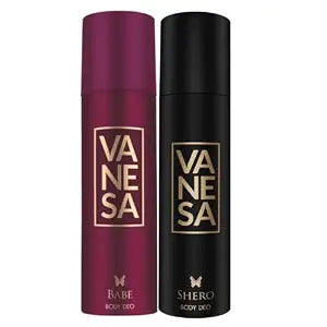 VANESA Babe & Shero Deodorant (150ML Each) - Combo Pack of 2