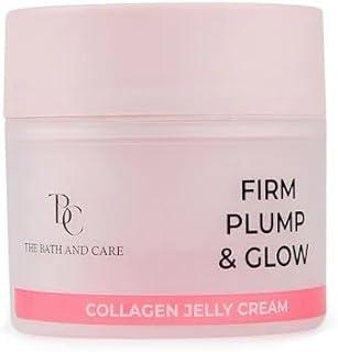 The Bath and Care Collagen Jelly Cream | Firm, Plump & Glow Moisturizer for Face | Day & Night Cream, Makeup Primer | Lightweight, Non-Greasy Gel Texture | 100gm