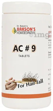 Bakson's Homoeopathy AC#9 Tablet bottle of 200 tablets