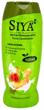 Siya Herbal Shampoo with Extra Conditioner bottle of 100 ml shampoo