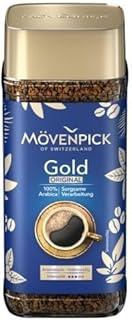 Movenpick Gold Original Imported Coffee - Classic Instant Powder, With Rich Aroma, 100% Arabica Blend, Strong Freeze Dried, Premium Pure Roasted, High Caffeine Flavour, Weight 100g