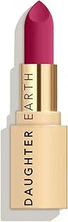 DAUGHTER EARTH Zero Dark Naughty Lipstick | Vegan Plant Based Highly Pigmented Natural Non Drying Lightweight Lip Color| Long Lasting Phytonutrient Lipstick With Vit E & Bakuchiol | UV Protection | 4g