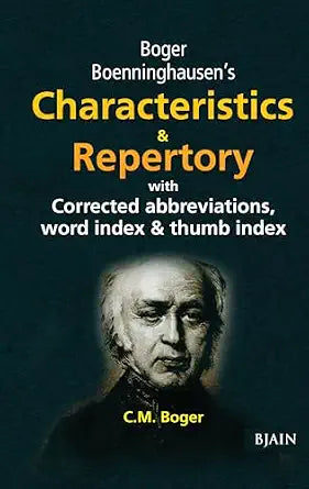 Boger Boenninghausen's Characteristics & Repertory with Corrected Abbreviations, word