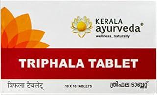 Kerala Ayurveda Triphala Tablets for Constipation Relief – 100 Tablets | Ayurvedic Gut Health & Bowel Regularity Support | Made with Amla, Haritaki & Bibhitaki