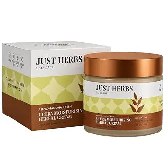 Just Herbs Ayurvedic Herbal Nourishing Face Moisturizing Massage Cream For Dull & Dry Skin
