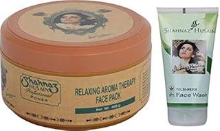 Shahnaz Husain Professional Power Relaxing Aroma Therapy Face Pack - 400 Gms and Tulsi Neem Face Wash - 50 Gms