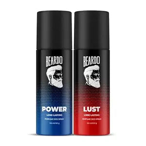 Beardo Power & Lust Perfume Body Spray (Set of 2) Get compliments with Long lasting