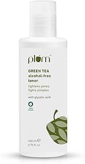 Plum Green Tea Face Toner For Oily, Acne-Prone Skin | With Glycolic Acid | Alcohol-Free | Fights Pimples | Tightens Pores | Controls Oil | Gently Exfoliates Dead Skin Cells | Women & Men | 200ml