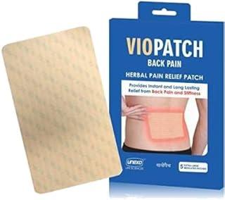 Viopatch Herbal Back Massager Pain Relief Patch XL - Pack of 5 Extra Large Patches| Instant Relief from Back Pain, Muscular Pain & Joint Pain| Natural | No Side Effects