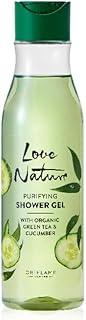 Oriflame Love Nature Purifying Shower Gel with Organic Green Tea & Cucumber | Natural organic extracts, 250 ml