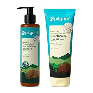 Pilgrim Advanced Patuá & Keratin Smoothing Shampoo And Conditioner, 2 Count | 400GMS