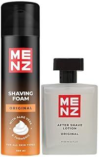 MENZ Original Shaving Foam 250gm & After Shave Lotion 100ml Combi Pack for Men