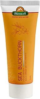 Biosash Sea Buckthorn Face Wash 75ml | Herbal Facial Cleanser with Natural Seabuckthorn Oil | Deep Cleansing, Hydrating, Anti-Aging | Paraben, Sulphate-Free | For Oily, Dry, Sensitive Skin