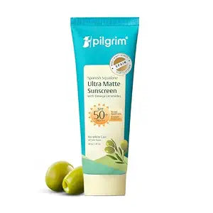 Pilgrim Squalane ULTRA MATTE SUNSCREEN SPF 50 PA+++ for women & men with Omega Ceramides