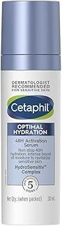 Cetaphil Optimal Hydration Lightweight Serum 30 ml | Fast absorbing | Hyaluronic Acid, Blue Daisy extract, Vitamin B5 | Dermatologist Recommended for Sensitive Skin