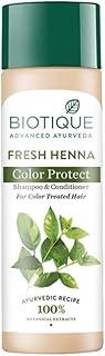 Biotique Fresh Henna Color Protect Shampoo & Conditioner for Color Treated Hair, 190ml