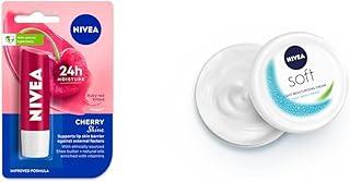 NIVEA Lip Balm & Face Moisturiser Combo,Pink, 300 Millilitres