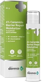 The Derma Co 4% Ceramide Barrier Repair Moisturizer | Niacinamide & Oxylance I Repairs & Strengthens Skin I Improves Skin texture I Lightweight Cream I 24 Hrs Moisturization | For All Skin Type - 50gm
