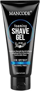 Mancode Foaming Shave Gel for Men, 100ml, Alcohol Free, Extra Sensitive Formula, Hydrating, Smooth Shave, Minimizes Razor Burn, 1 Pack