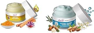 Iba Ubtan Face Cream, 50g with Turmeric, Sandalwood & Saffron For Brightens Skins Advanced Activs Hydra Burst Water Cream, 50g With Hyaluronic Acid For Hydrates & Plumps Skin