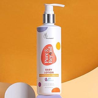 R for Rabbit Pure & Beyond Baby Moisturizing Body Lotion with 5.5 PH Suits New Born Sensitive Skin, Mild & Gentle with Oatmeal and Shea Butter 200ml