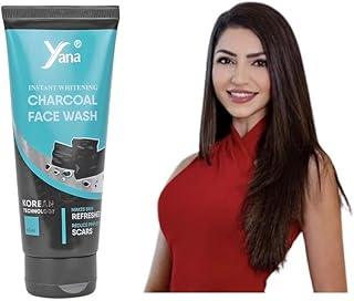 Yana Instant Brightening Activated Charcoal Korean Facewash Cleanser for Glow clean Face Wash | Charcoal Facewash For Women