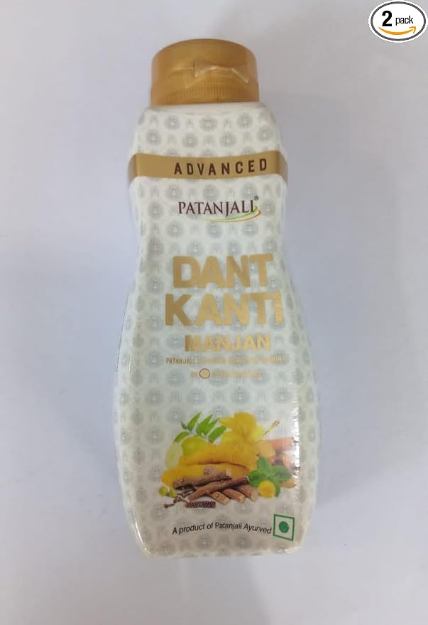 Patanjali Advance Dant Kanti Manjan, 100g (Tightening,Gingivitis,Relief From Bad Breath Pa