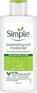 simple Kind To Skin Replenishing Rich Moisturiser Lotion 125 Ml | For All Day-Long Moisturisation | For Normal To Dry Skin