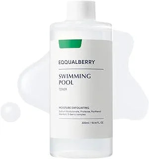 Swimming Pool Toner - Gentle Exfoliating Toner with Natural Enzyme | Boosted Hydration with Hyaluronic Acid | Korean Skincare, 10.14 Fl. Oz / 300ml