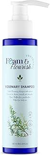 Foam & Flourish Rosemary Shampoo | Stimulates hair growth & Strengthens Roots | No Sulfate-No Paraben | Shampoo for Hair Growth | 100 ml