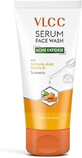 VLCC Serum Facewash - 100ml | with Salicylic Acid Serum to Unclog Pores & Turmeric to Reduce Active Acne | Dermatologically Tested | Kills 99% germs that cause acne