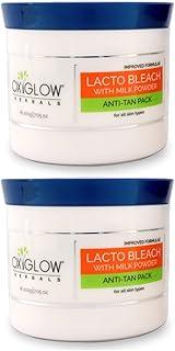 OxyGlow Herbals Bleach Cream Lacto Enriched with Milk Powder| Removes Tan & Hydrates the Skin| Whitens, Lightens & Brightens the Skin 200Gram(Pack of 2)