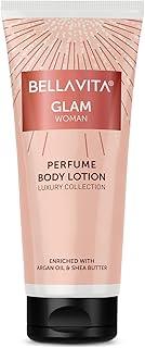 Bella Vita Luxury Glam Woman Perfume Body Lotion for Nourishing, Hydrating, Soft, Supple,Healthy Skin with Argan Oil and Shea Butter 200 Ml