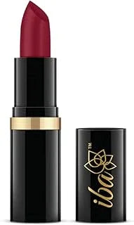 Iba Pure Lips Moisturizing Lipstick for Women - A68 Mystery Red Glossy, 4g | Creamy Finish | Intense Color & Highly Pigmented | Enriched with Vitamin E, Coconut Oil and Shea Butter | Smooth Texture | Makeup