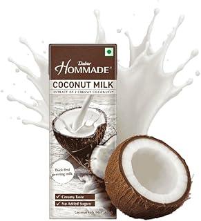 Dabur Hommade Coconut Milk, Extract of 2 Creamy Coconuts, 200ml