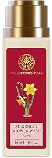 Forest Essentials Shower Wash Nargis | Sulphate-Free Ayurvedic Body Wash | Softens, Scents & Hydrates Skin | Travel Size