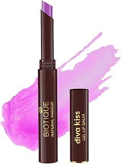 Biotique Natural Makeup Diva Kiss Gel Lip Balm, Mulberry Spritzer Purple, Pack Of 1