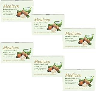 Medizen Bathing Bar 75 gm | With Aloe Vera, Neem, Tulsi, Coconut Oil, Castor Oil, Glycerine | pH Balanced (75 gm - Pack Of 1)