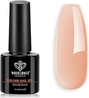 Modelones Builder Nail Gel, 8-in-1 Gel Builder 7ml from BELLE GAGA™ for Nails, Hard Gel Builder Nail Strengthener Extension Gel Nail Polish Rhinestone False Nail Tips Glue Gel in a Bottle, Gifts for Women (026)