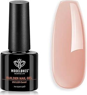 Modelones Builder Nail Gel, 8-in-1 Gel Builder 7ml from BELLE GAGA™ for Nails, Hard Gel Builder Nail Strengthener Extension Gel Nail Polish Rhinestone False Nail Tips Glue Gel in a Bottle, Gifts for Women (035)